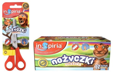 Nożyczki szkolne z podziałką na blistrze 12szt. Nożyczki szkolne z podziałką na blistrze 12szt.