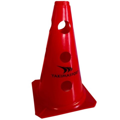 Pachołek z otworami Yakima Sport 23 cm czerwony 100606 Pachołek z otworami Yakima Sport 23 cm czerwony 100606