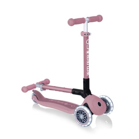 Hulajnoga 3-kołowa Globber Foldable Lights ECOlogic Berry 692-510 Hulajnoga 3-kołowa Globber Foldable Lights ECOlogic Berry 692-510