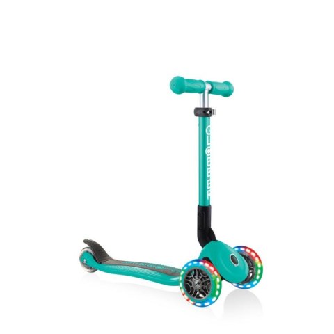Hulajnoga 3-kołowa Globber Foldable Lights Emerald Green Jr 437-107 Hulajnoga 3-kołowa Globber Foldable Lights Emerald Green Jr 437-107