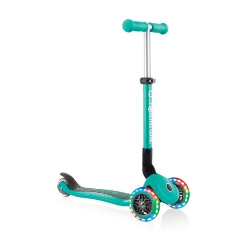 Hulajnoga 3-kołowa Globber Foldable Lights Emerald Green Jr 437-107 Hulajnoga 3-kołowa Globber Foldable Lights Emerald Green Jr 437-107