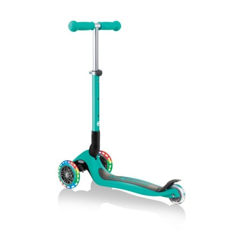 Hulajnoga 3-kołowa Globber Foldable Lights Emerald Green Jr 437-107 Hulajnoga 3-kołowa Globber Foldable Lights Emerald Green Jr 437-107