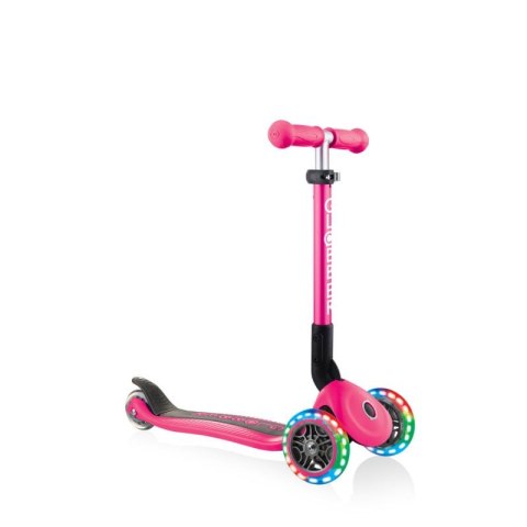 Hulajnoga 3-kołowa Globber Foldable Lights Fuchsia Jr 437-110 Hulajnoga 3-kołowa Globber Foldable Lights Fuchsia Jr 437-110