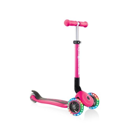 Hulajnoga 3-kołowa Globber Foldable Lights Fuchsia Jr 437-110 Hulajnoga 3-kołowa Globber Foldable Lights Fuchsia Jr 437-110