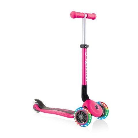 Hulajnoga 3-kołowa Globber Foldable Lights Fuchsia Jr 437-110 Hulajnoga 3-kołowa Globber Foldable Lights Fuchsia Jr 437-110