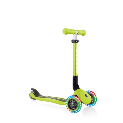 Hulajnoga 3-kołowa Globber Foldable Lights Lime Green Jr 437-106 Hulajnoga 3-kołowa Globber Foldable Lights Lime Green Jr 437-106
