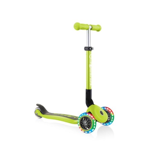 Hulajnoga 3-kołowa Globber Foldable Lights Lime Green Jr 437-106 Hulajnoga 3-kołowa Globber Foldable Lights Lime Green Jr 437-106