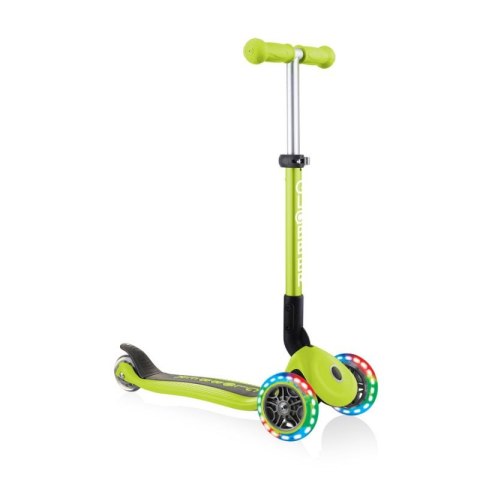Hulajnoga 3-kołowa Globber Foldable Lights Lime Green Jr 437-106 Hulajnoga 3-kołowa Globber Foldable Lights Lime Green Jr 437-106