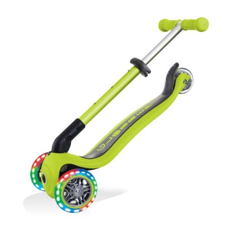 Hulajnoga 3-kołowa Globber Foldable Lights Lime Green Jr 437-106 Hulajnoga 3-kołowa Globber Foldable Lights Lime Green Jr 437-106