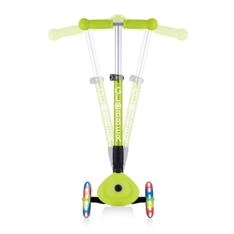 Hulajnoga 3-kołowa Globber Foldable Lights Lime Green Jr 437-106 Hulajnoga 3-kołowa Globber Foldable Lights Lime Green Jr 437-106