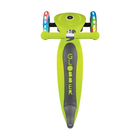 Hulajnoga 3-kołowa Globber Foldable Lights Lime Green Jr 437-106 Hulajnoga 3-kołowa Globber Foldable Lights Lime Green Jr 437-106