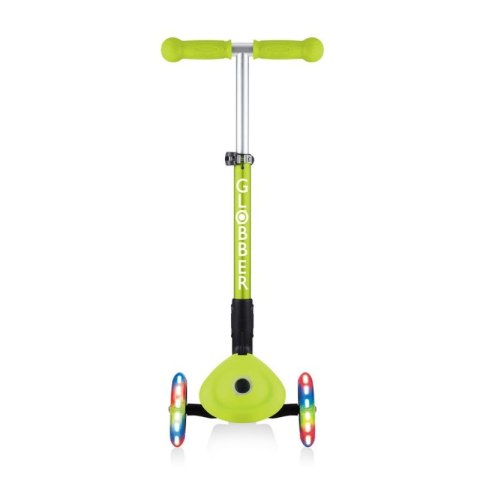 Hulajnoga 3-kołowa Globber Foldable Lights Lime Green Jr 437-106 Hulajnoga 3-kołowa Globber Foldable Lights Lime Green Jr 437-106