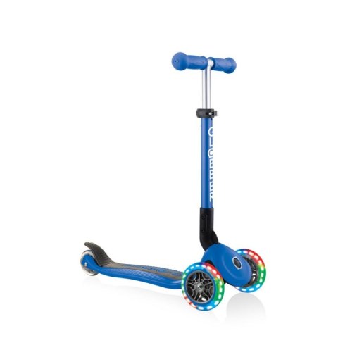 Hulajnoga 3-kołowa Globber Foldable Lights Navy Blue Jr 437-100 Hulajnoga 3-kołowa Globber Foldable Lights Navy Blue Jr 437-100