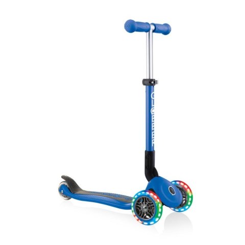 Hulajnoga 3-kołowa Globber Foldable Lights Navy Blue Jr 437-100 Hulajnoga 3-kołowa Globber Foldable Lights Navy Blue Jr 437-100