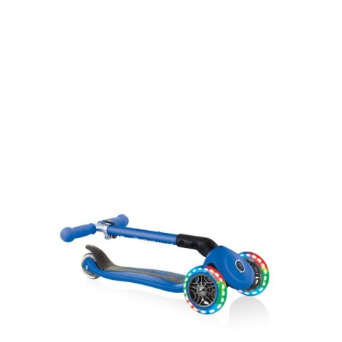 Hulajnoga 3-kołowa Globber Foldable Lights Navy Blue Jr 437-100 Hulajnoga 3-kołowa Globber Foldable Lights Navy Blue Jr 437-100