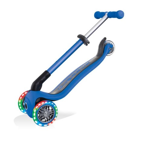 Hulajnoga 3-kołowa Globber Foldable Lights Navy Blue Jr 437-100 Hulajnoga 3-kołowa Globber Foldable Lights Navy Blue Jr 437-100
