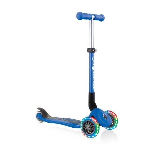 Hulajnoga 3-kołowa Globber Foldable Lights Navy Blue Jr 437-100 Hulajnoga 3-kołowa Globber Foldable Lights Navy Blue Jr 437-100