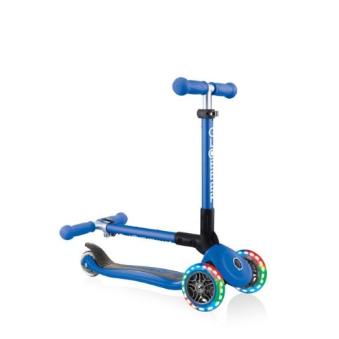 Hulajnoga 3-kołowa Globber Foldable Lights Navy Blue Jr 437-100 Hulajnoga 3-kołowa Globber Foldable Lights Navy Blue Jr 437-100