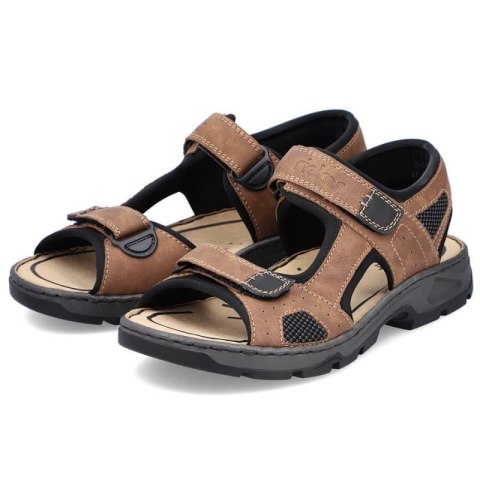 Sandały na rzepy Rieker M 26156-25 RKR447B Sandały na rzepy Rieker M 26156-25 RKR447B