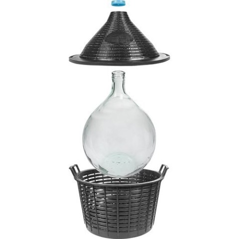 Balon do wina 25l w koszu plastikowym | 644025 Balon do wina 25l w koszu plastikowym | 644025