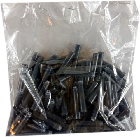 Naboje do piór wiecznych ok.100 szt. czarny 150g w worku | NB-013TR-1 Naboje do piór wiecznych ok.100 szt. czarny 150g w worku | NB-013TR-1