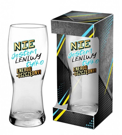 Szklanka do piwa Koblenz 500ml NIE JESTEM LENIWY TYLKO ENERGOOSZCZĘDNY Szklanka do piwa Koblenz 500ml NIE JESTEM LENIWY TYLKO ENERGOOSZCZĘDNY