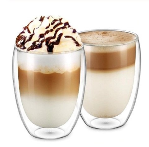 Szklanki termiczne z podwójnym dnem 2szt LATTE LONG DRINK 350ml. SZK01 Szklanki termiczne z podwójnym dnem 2szt LATTE LONG DRINK 350ml. SZK01