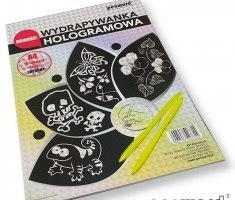 Wydrapywanka hologramowa A4 a'10 SREBRNA + 2 rylce Wydrapywanka hologramowa A4 a'10 SREBRNA + 2 rylce