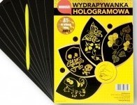 Wydrapywanka hologramowa A5 ZŁOTA a'10 + rylec Wydrapywanka hologramowa A5 ZŁOTA a'10 + rylec