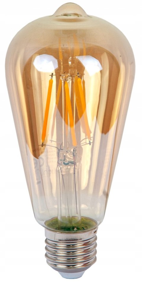 Żarówka LED Filament ST64 E27 4W miodowa Żarówka LED Filament ST64 E27 4W miodowa