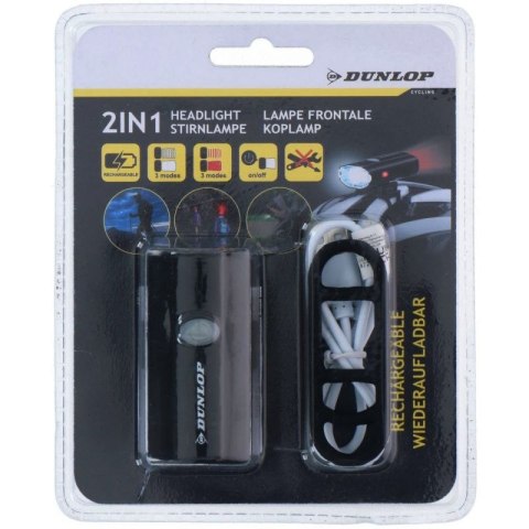 Lampka rowerowa Dunlop 2w1 472843 Lampka rowerowa Dunlop 2w1 472843