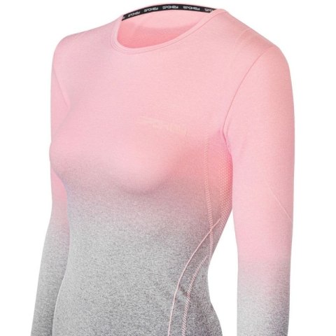Bielizna termoaktywna Spokey Flora Set Lady Termo SM VT W 6114300000 szaro-różowa Bielizna termoaktywna Spokey Flora Set Lady Termo SM VT W 6114300000 szaro-różowa