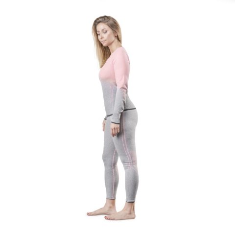 Bielizna termoaktywna Spokey Flora Set Lady Termo SM VT W 6114300000 szaro-różowa Bielizna termoaktywna Spokey Flora Set Lady Termo SM VT W 6114300000 szaro-różowa