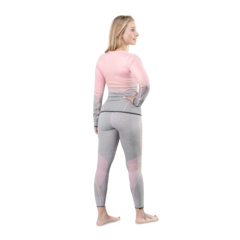 Bielizna termoaktywna Spokey Flora Set Lady Termo SM VT W 6114300000 szaro-różowa Bielizna termoaktywna Spokey Flora Set Lady Termo SM VT W 6114300000 szaro-różowa