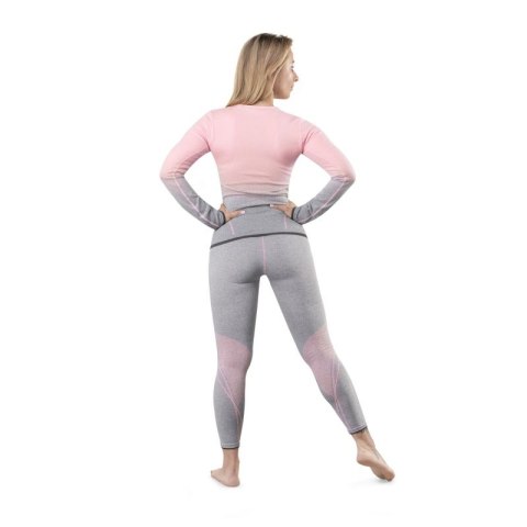 Bielizna termoaktywna Spokey Flora Set Lady Termo SM VT W 6114300000 szaro-różowa Bielizna termoaktywna Spokey Flora Set Lady Termo SM VT W 6114300000 szaro-różowa