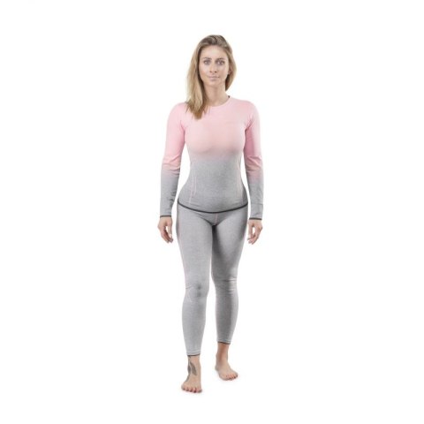 Bielizna termoaktywna Spokey Flora Set Lady Termo SM VT W 6114300000 szaro-różowa Bielizna termoaktywna Spokey Flora Set Lady Termo SM VT W 6114300000 szaro-różowa