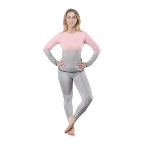 Bielizna termoaktywna Spokey Flora Set Lady Termo SM VT W 6114300000 szaro-różowa Bielizna termoaktywna Spokey Flora Set Lady Termo SM VT W 6114300000 szaro-różowa