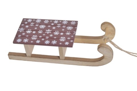 Drewniane sanki 24x 8x 6cm HEG-19T963_R Drewniane sanki 24x 8x 6cm HEG-19T963_R