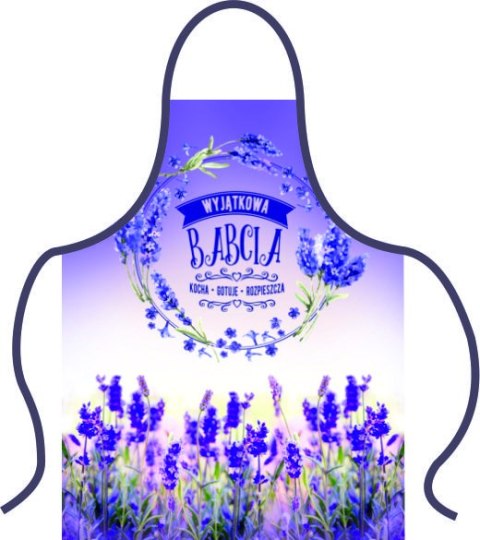 Fartuch premium Babcia lawenda | 149 Fartuch premium Babcia lawenda | 149