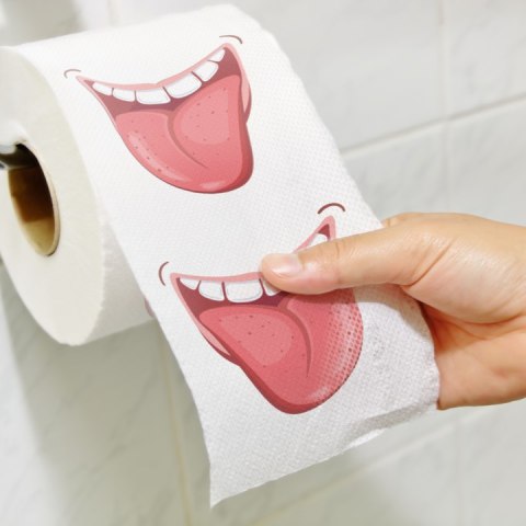 Papier toaletowy JĘZYK 250 listków | 512528 Papier toaletowy JĘZYK 250 listków | 512528