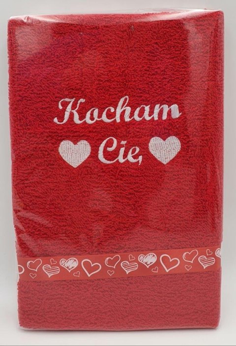 Ręcznik frotte 50 x 100 cm Kocham Cię Ręcznik frotte 50 x 100 cm Kocham Cię