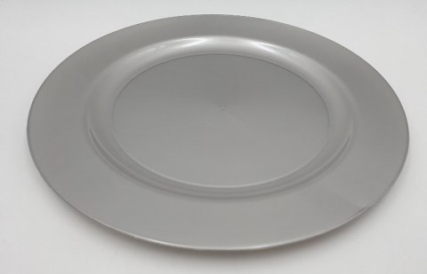 Talerz plastikowy fi-24 srebrny 12szt 34-44 Talerz plastikowy fi-24 srebrny 12szt 34-44