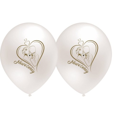 Balon nadruk NOWOŻEŃCY 5szt B059 Balon nadruk NOWOŻEŃCY 5szt B059
