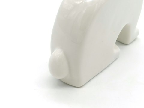 Królik ceramiczny biały płaski 4szt. Królik ceramiczny biały płaski 4szt.