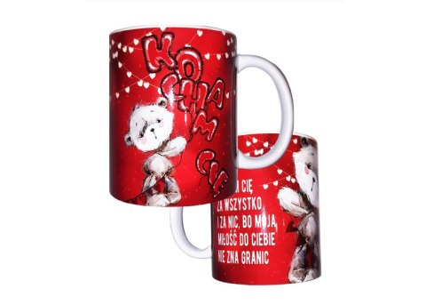 Kubek ceramiczny miś z balonami | K150 Kubek ceramiczny miś z balonami | K150