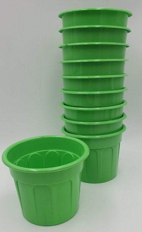 Osłonka / doniczka 10szt CARO 11cm ZIELONA Osłonka / doniczka 10szt CARO 11cm ZIELONA