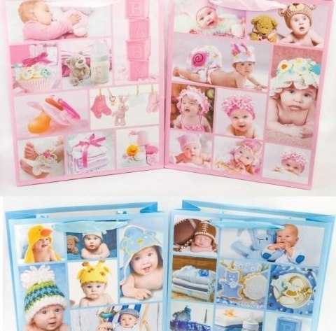 Torebka papierowa 12szt BABY 32X26cm 5144 Torebka papierowa 12szt BABY 32X26cm 5144