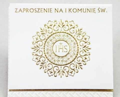 Zaproszenie KOMUNIA ŚWIĘTA 10szt 8145 Zaproszenie KOMUNIA ŚWIĘTA 10szt 8145