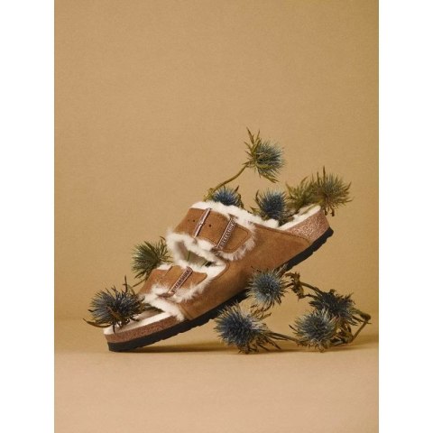 Klapki Birkenstock Arizona Shearling Mink W 1001135 Klapki Birkenstock Arizona Shearling Mink W 1001135
