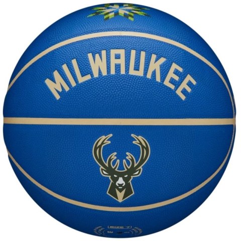 Piłka do koszykówki Wilson NBA Team City Collector Milwaukee Bucks Ball WZ4016417ID Piłka do koszykówki Wilson NBA Team City Collector Milwaukee Bucks Ball WZ4016417ID